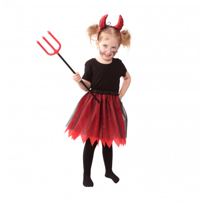 Tutu skirt 30 cm with devil headband