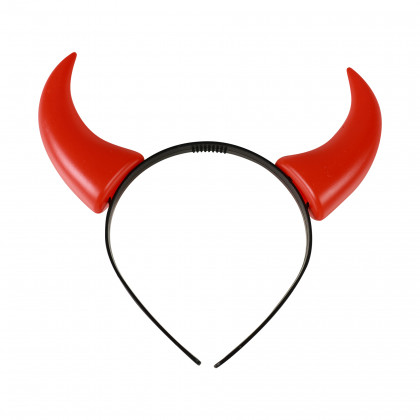 Headdress with devil's horns