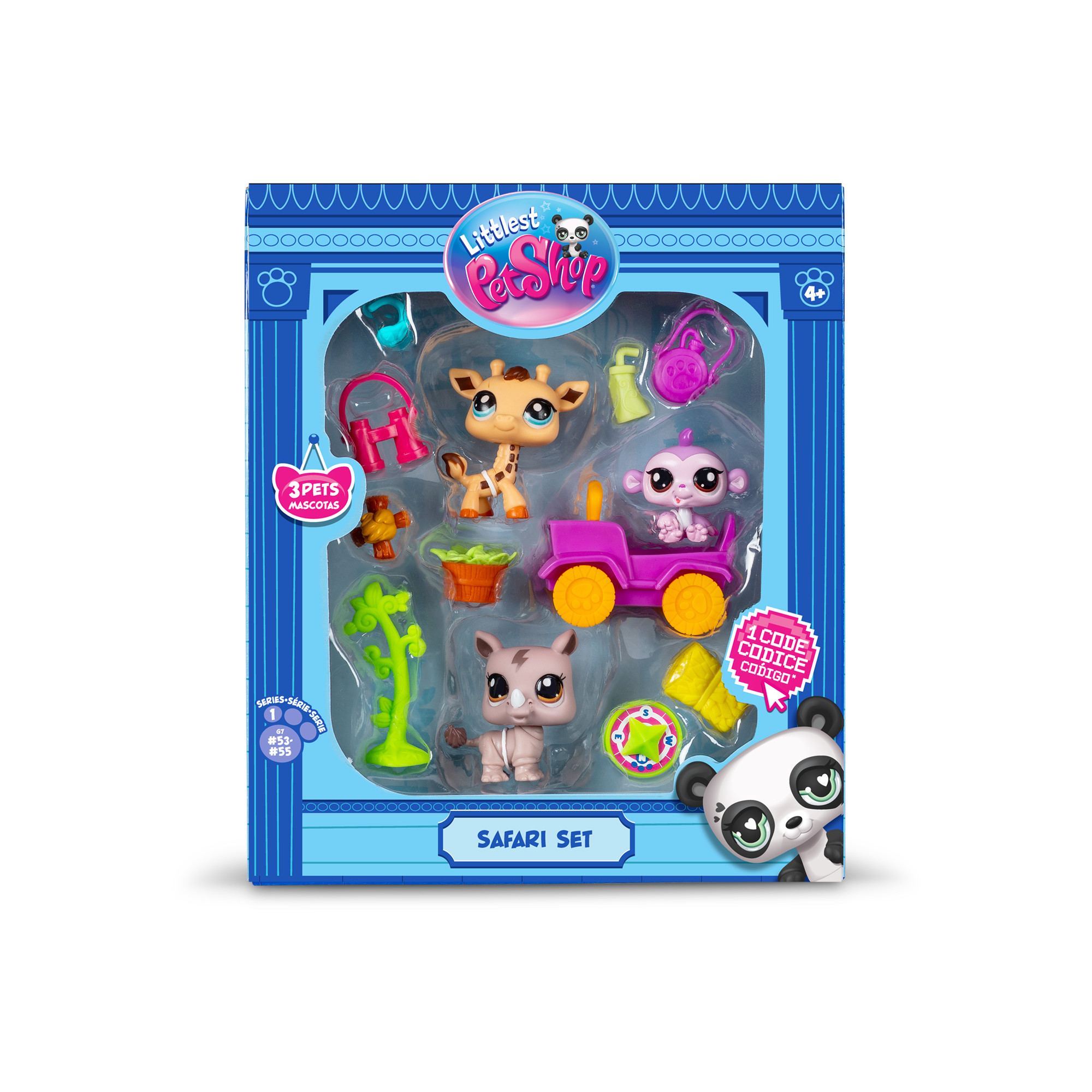 Littlest Pet Shop 3 figures Safari