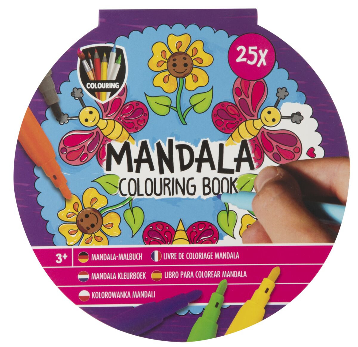 Mandala coloring book 25 sheets