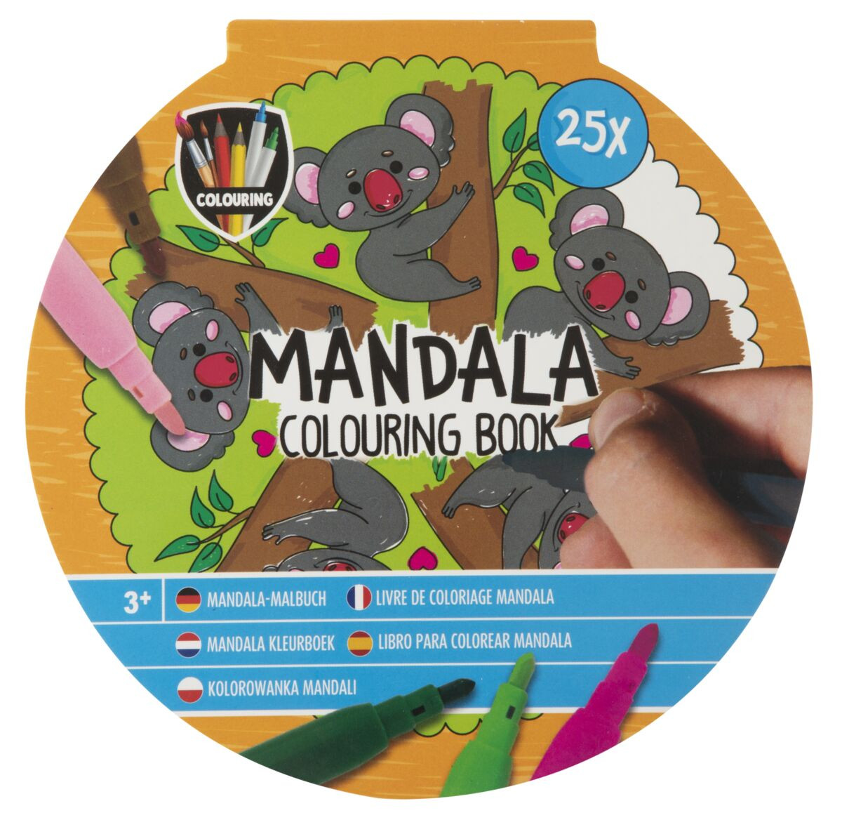 Mandala coloring book 25 sheets