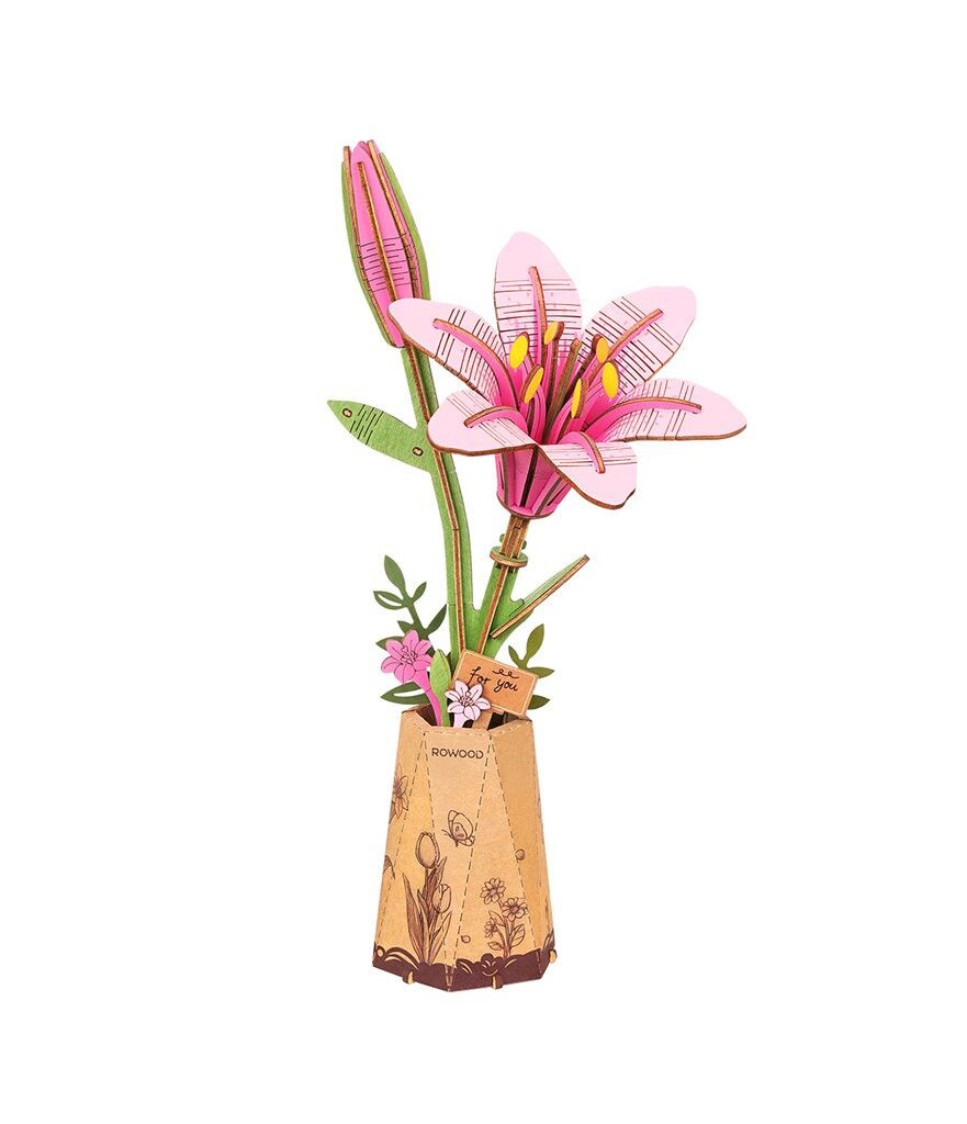 RoboTime 3D wooden lily puzzle