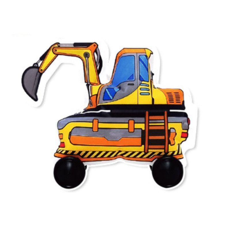 Excavator inflatable coloring book