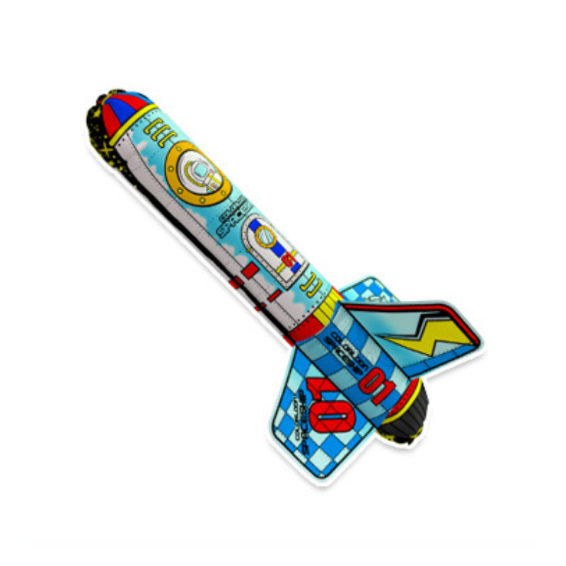 Inflatable coloring page Rocket