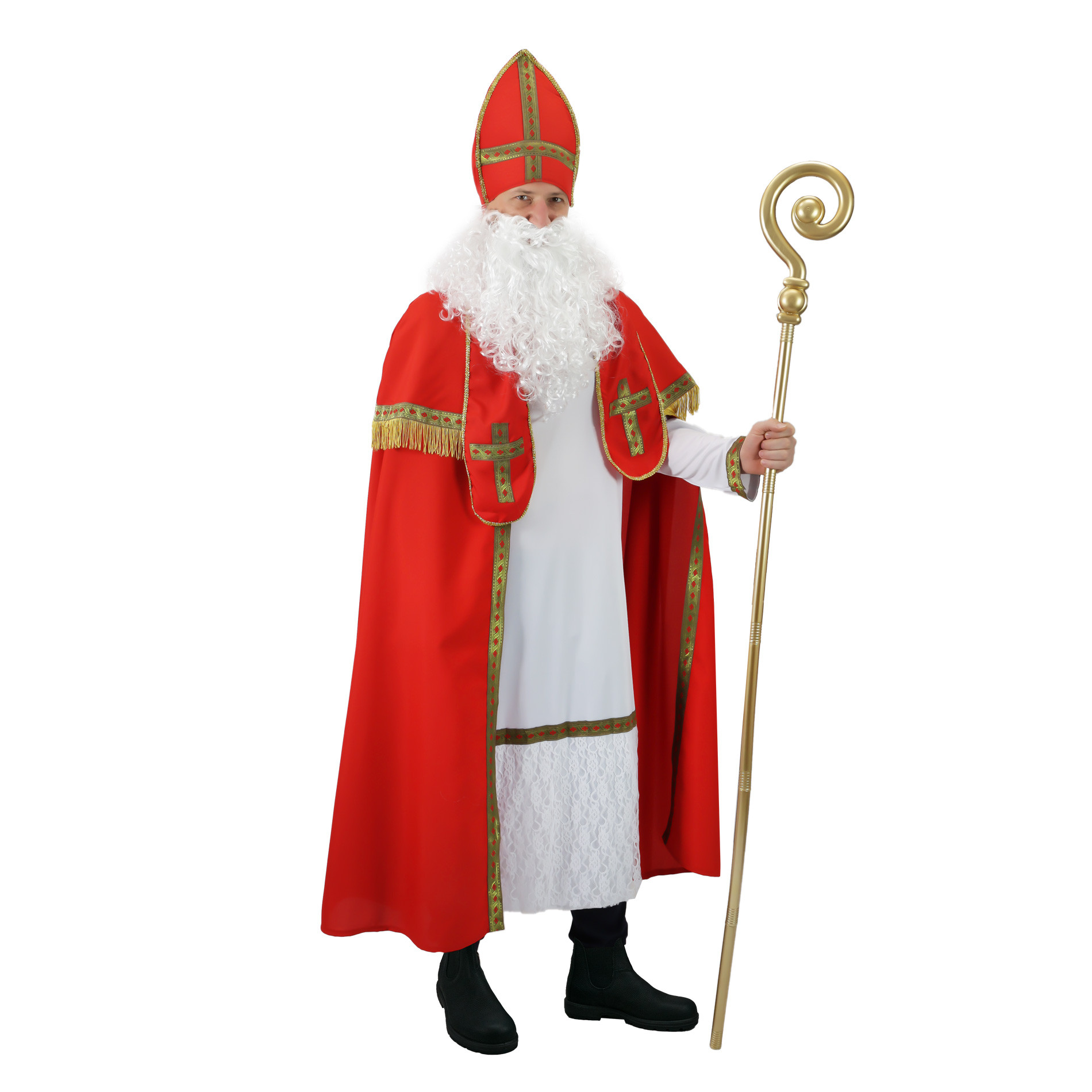 Costume Santa for adults with scarf ECO