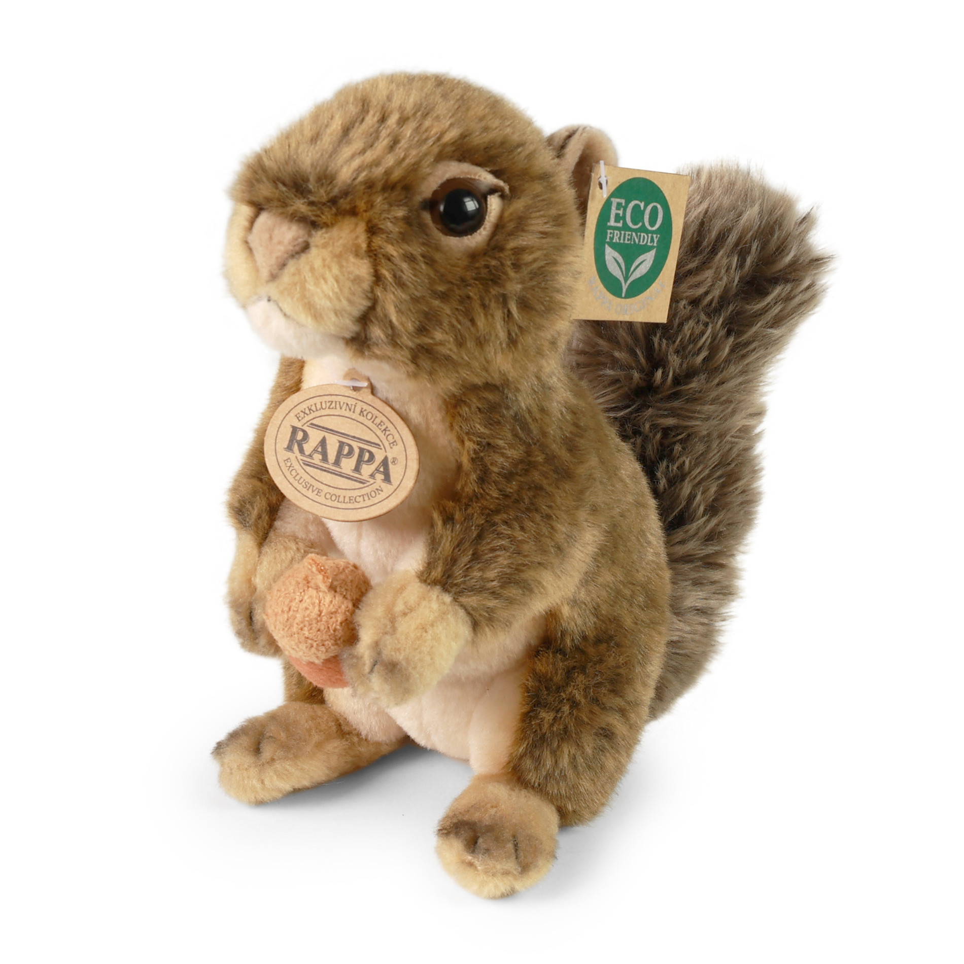 Plush squirrel with nut 20 cm ECO-F.