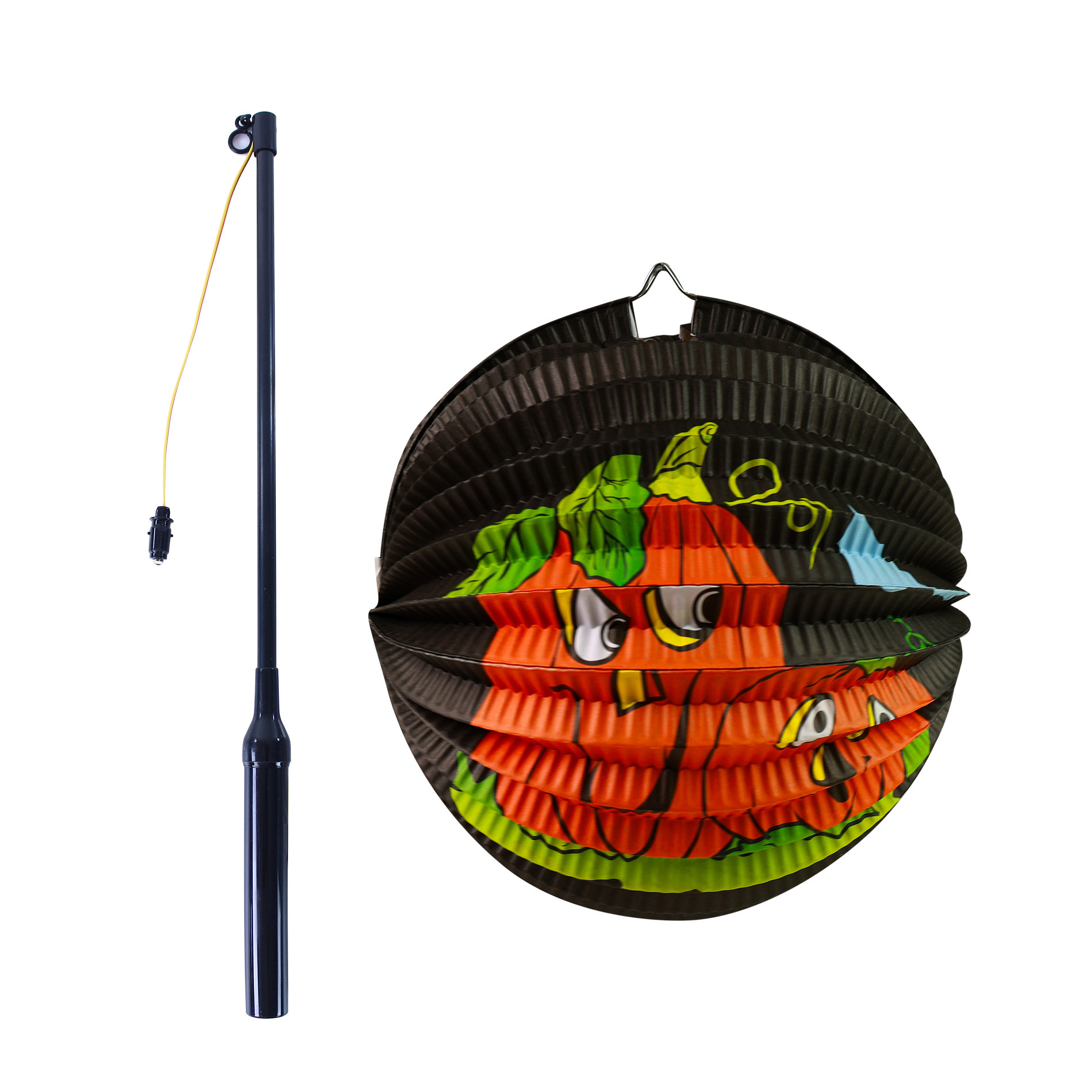 Lantern Halloween pumpkin 25cm stick