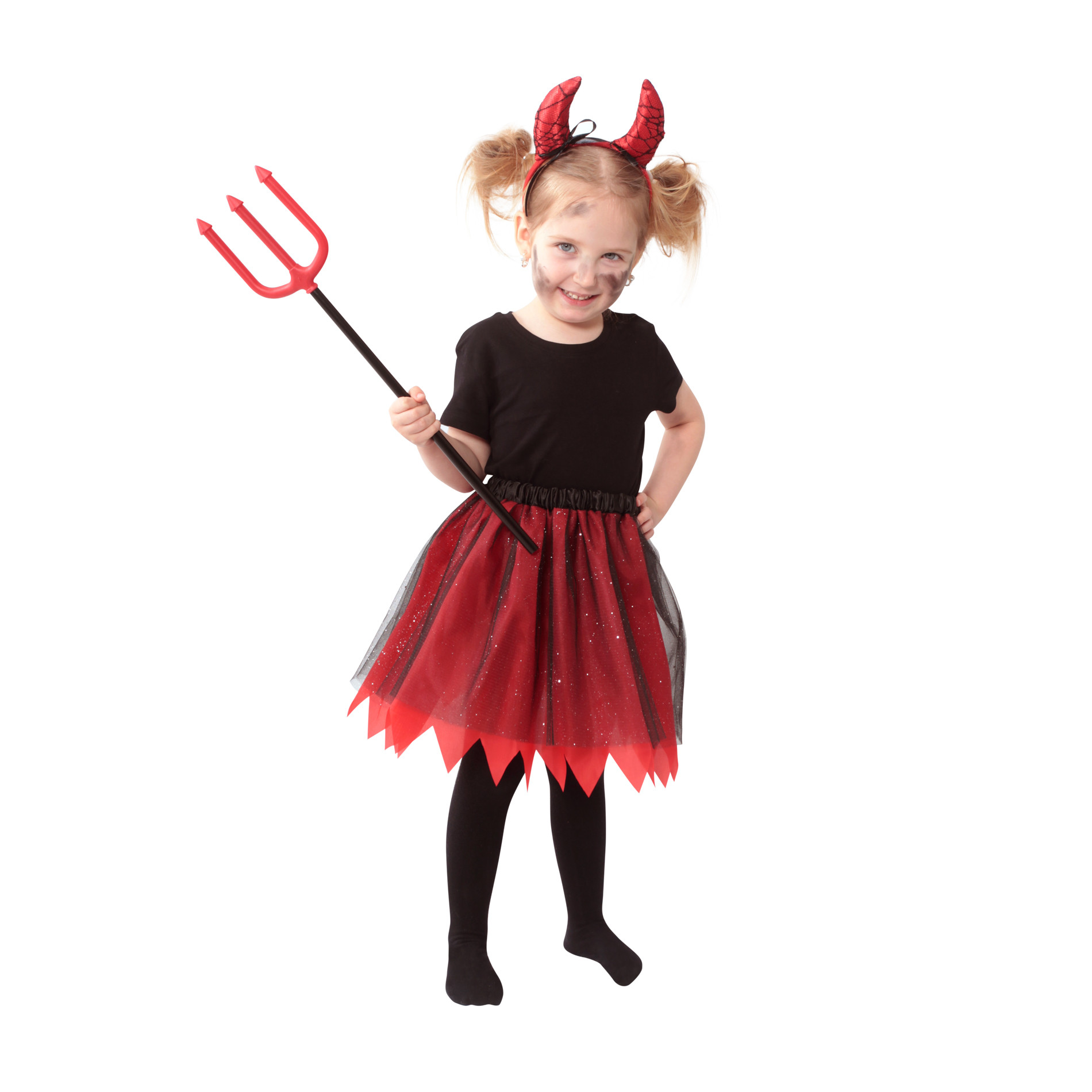 Tutu skirt 30 cm with devil headband