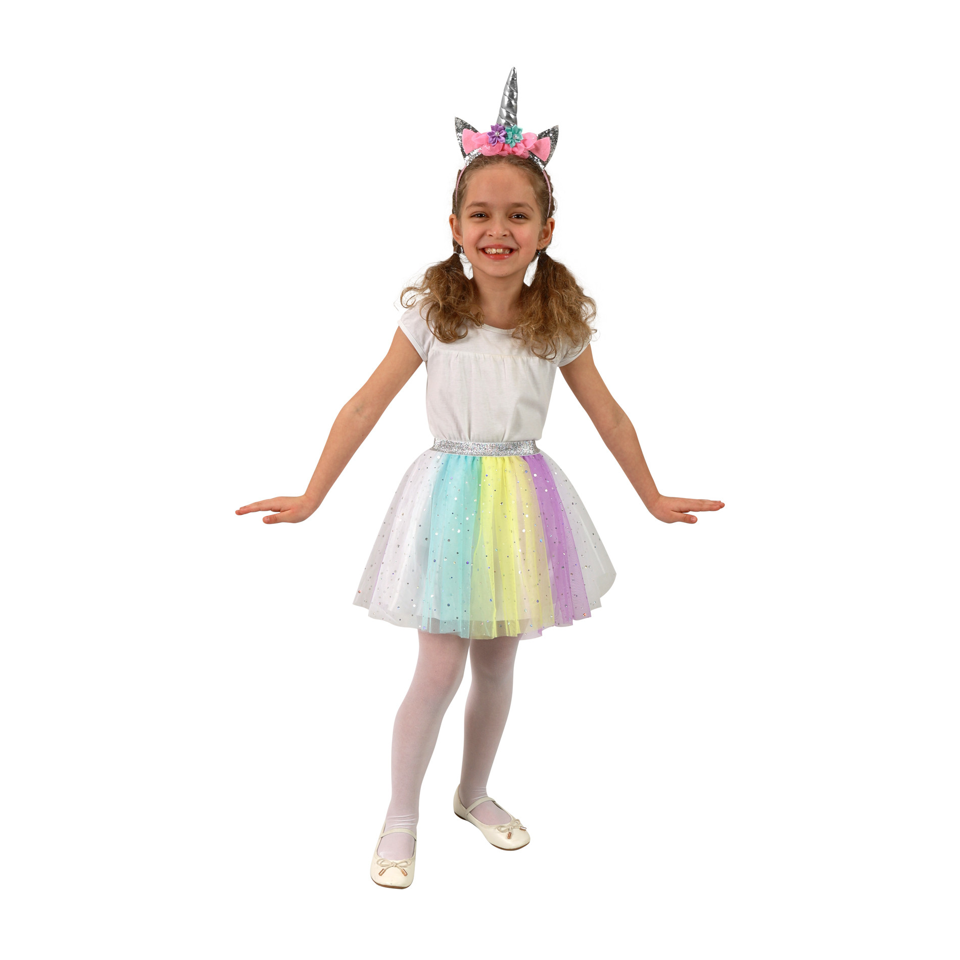 Children costume rainbow unicorn tutu skirt