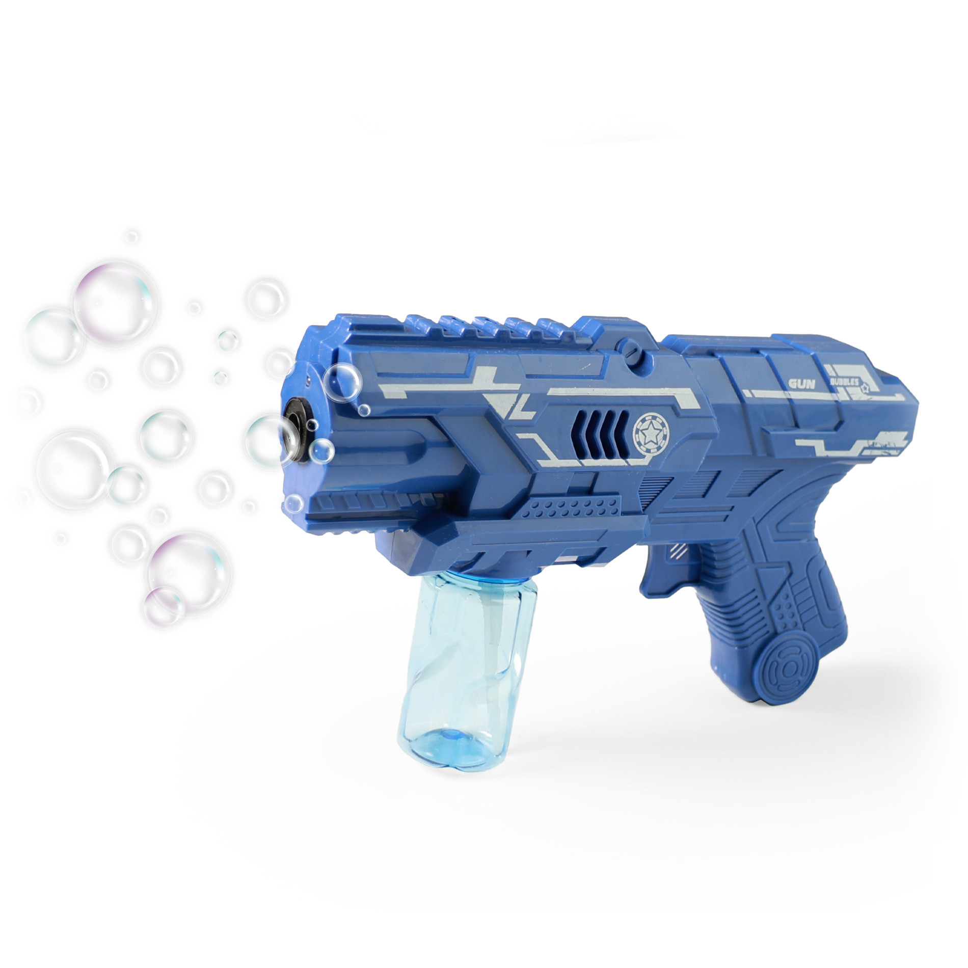 Bubble gun with bin