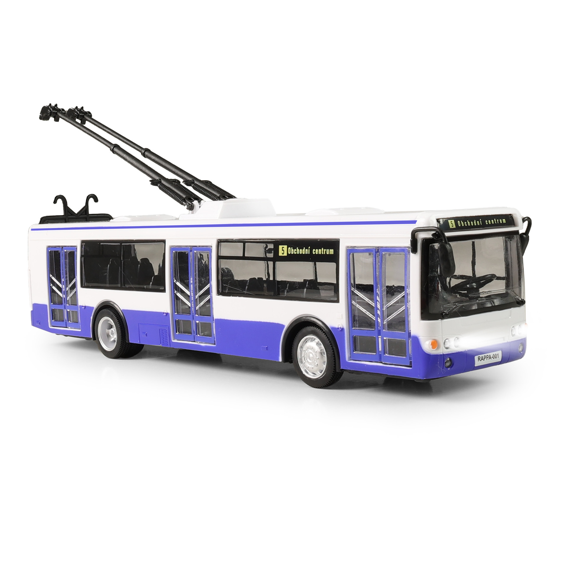 Trolleybus Czech reporting stops 28 cm