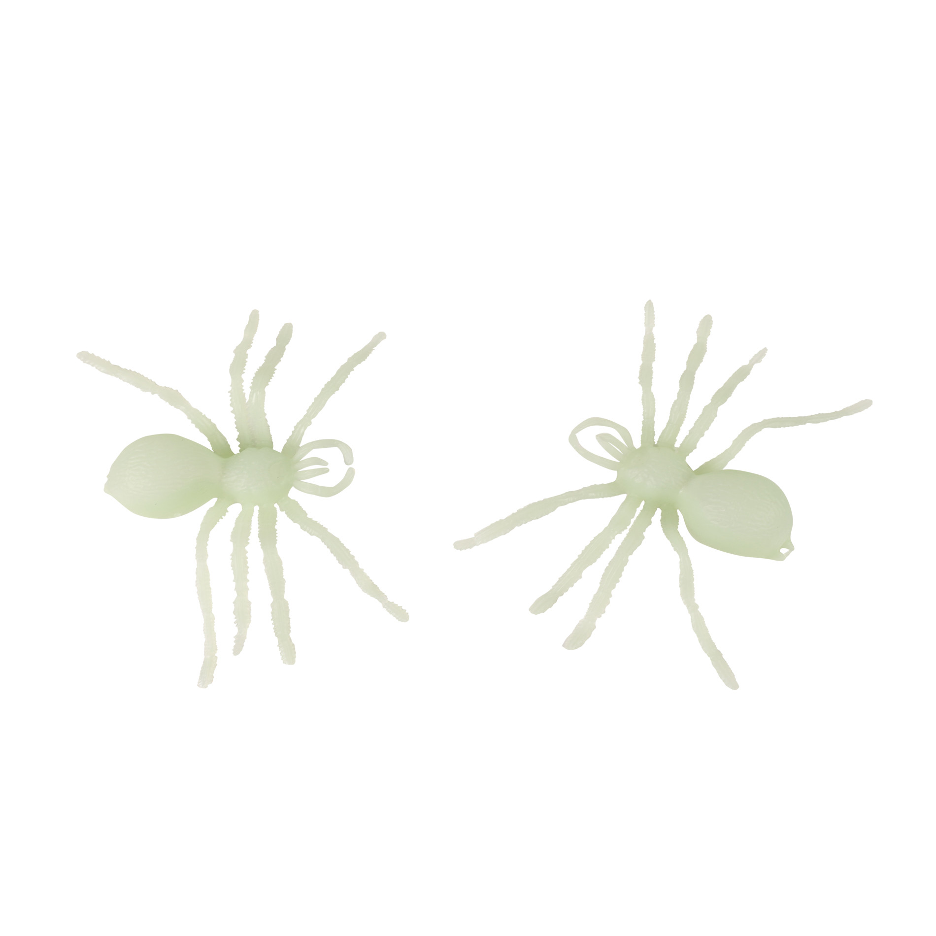 Glow-in-the-dark spider decoration 2 pcs