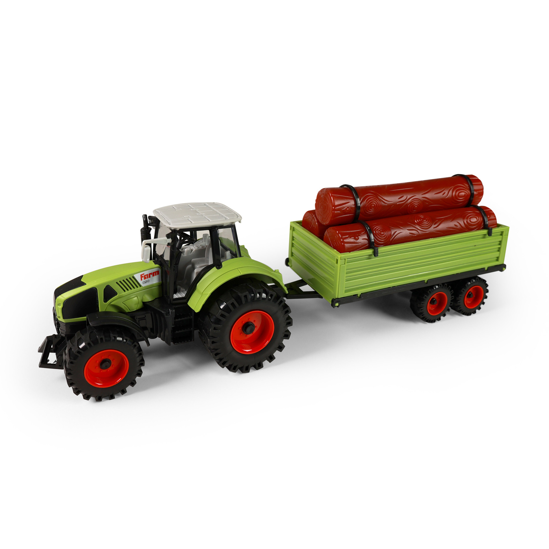 Tractor with trailer for wood 45 cm