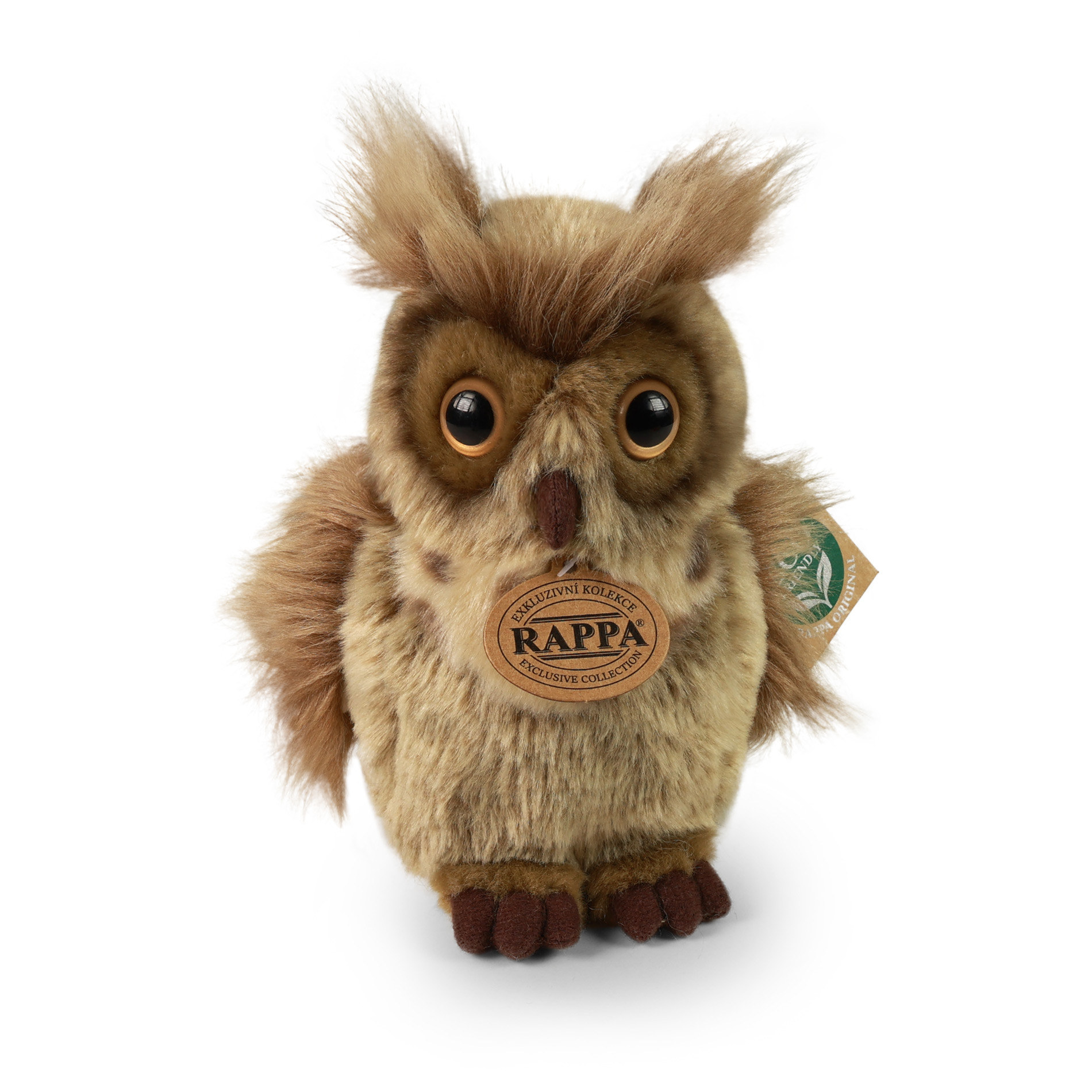 Plush great horned owl 16cm ECO-FRIENDLY