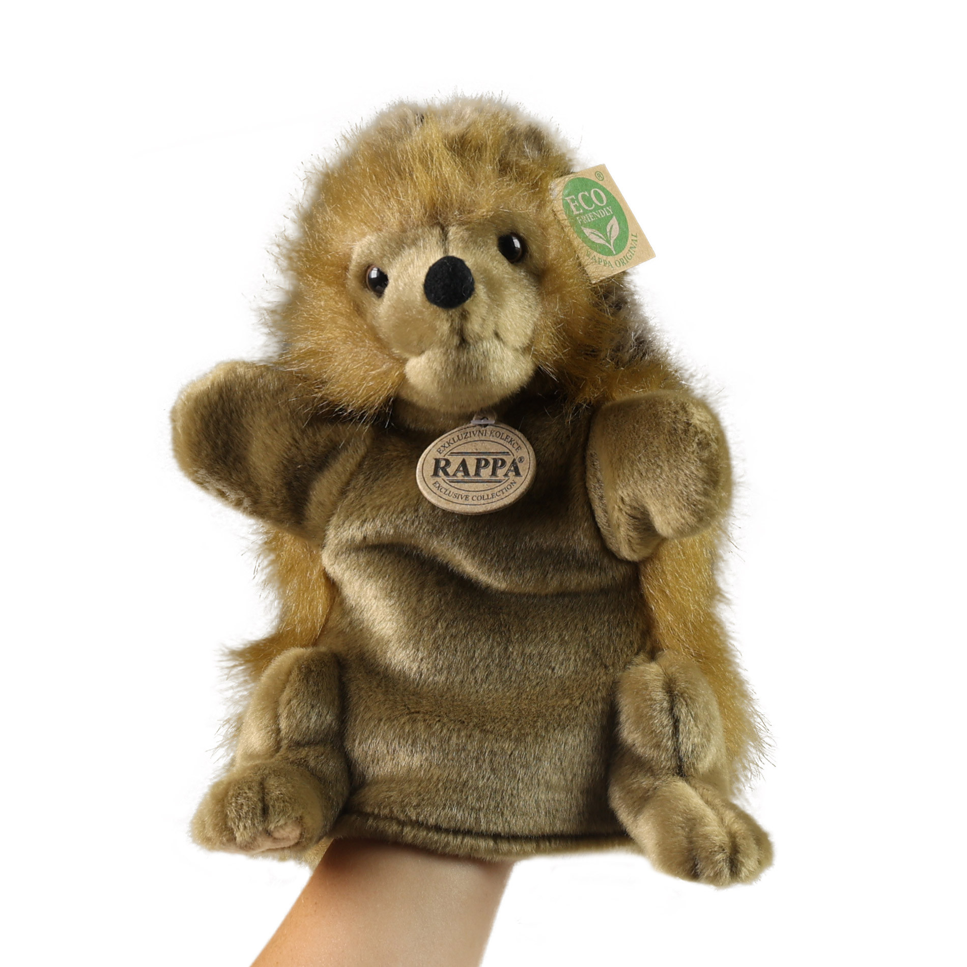 Plush hedgehog hand puppet 25 cm ECO-F.