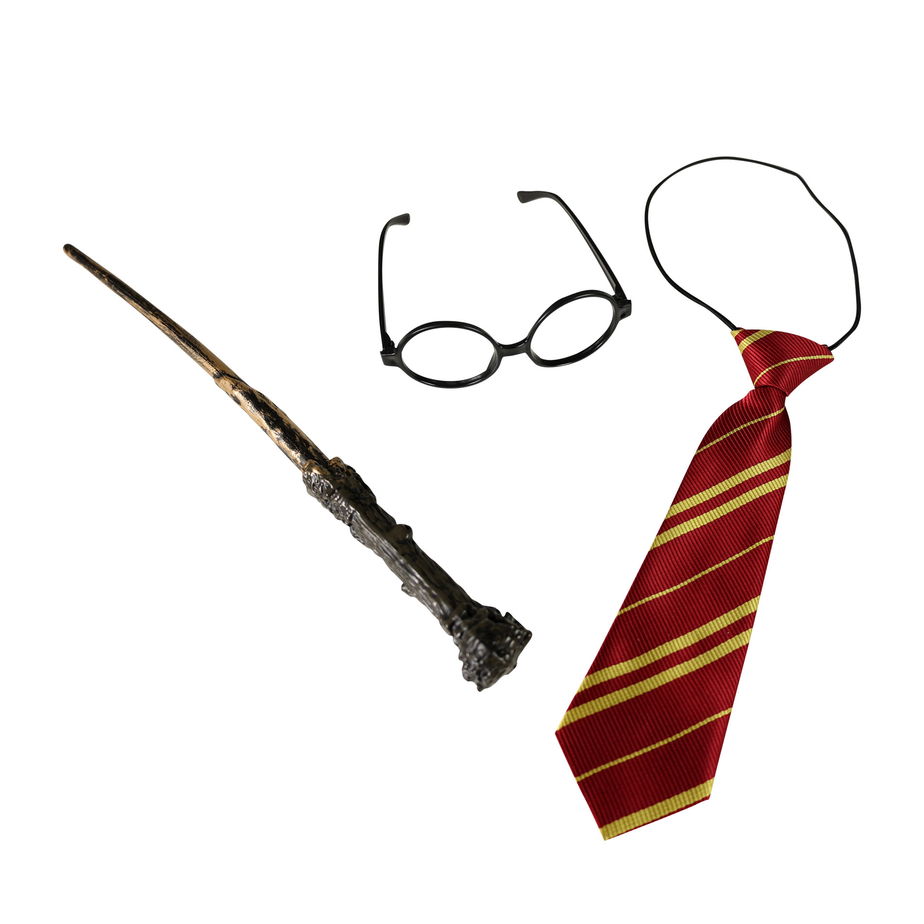 Wand wizard with glasses and tie