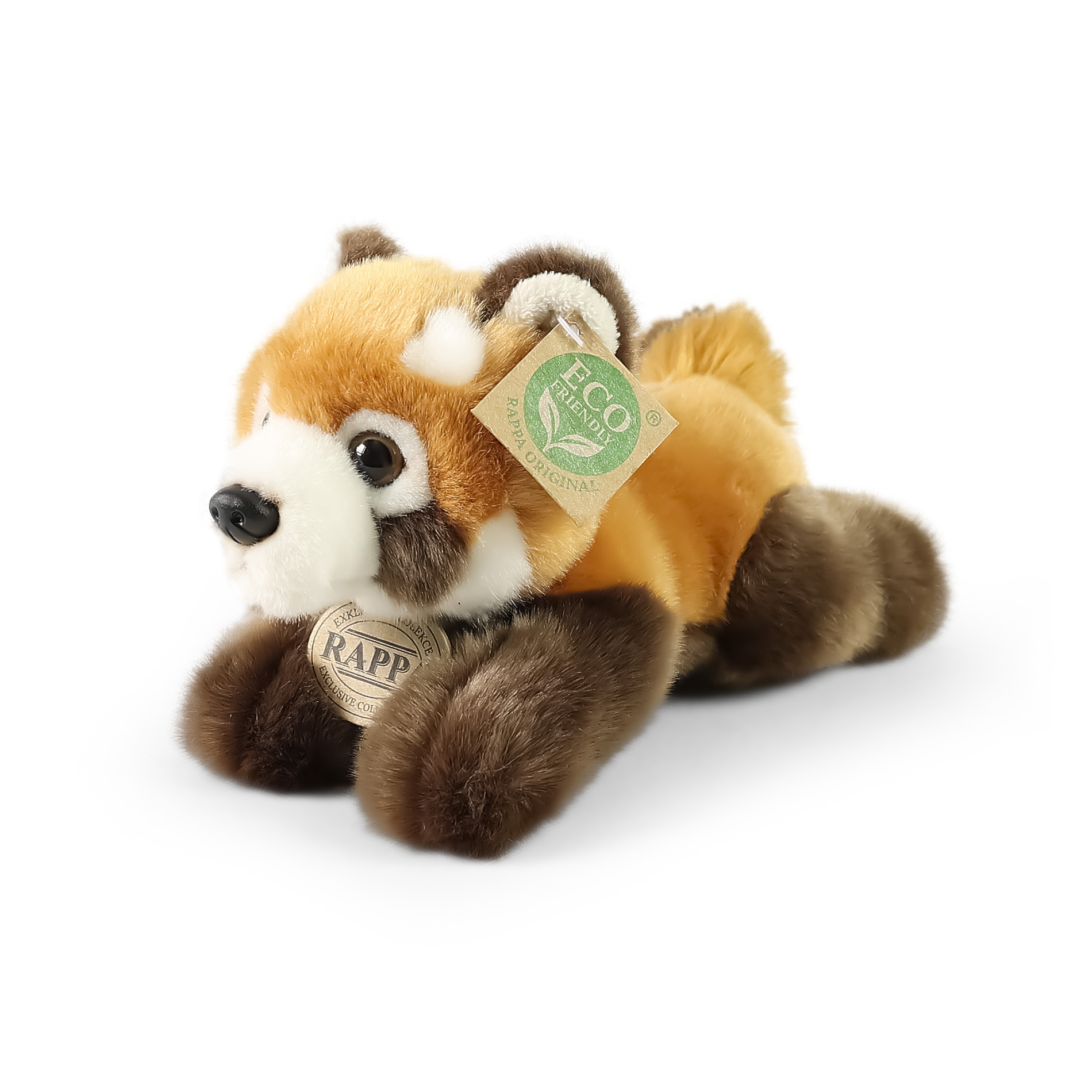 Plush red panda lying 20 cm ECO-FRIENDLY