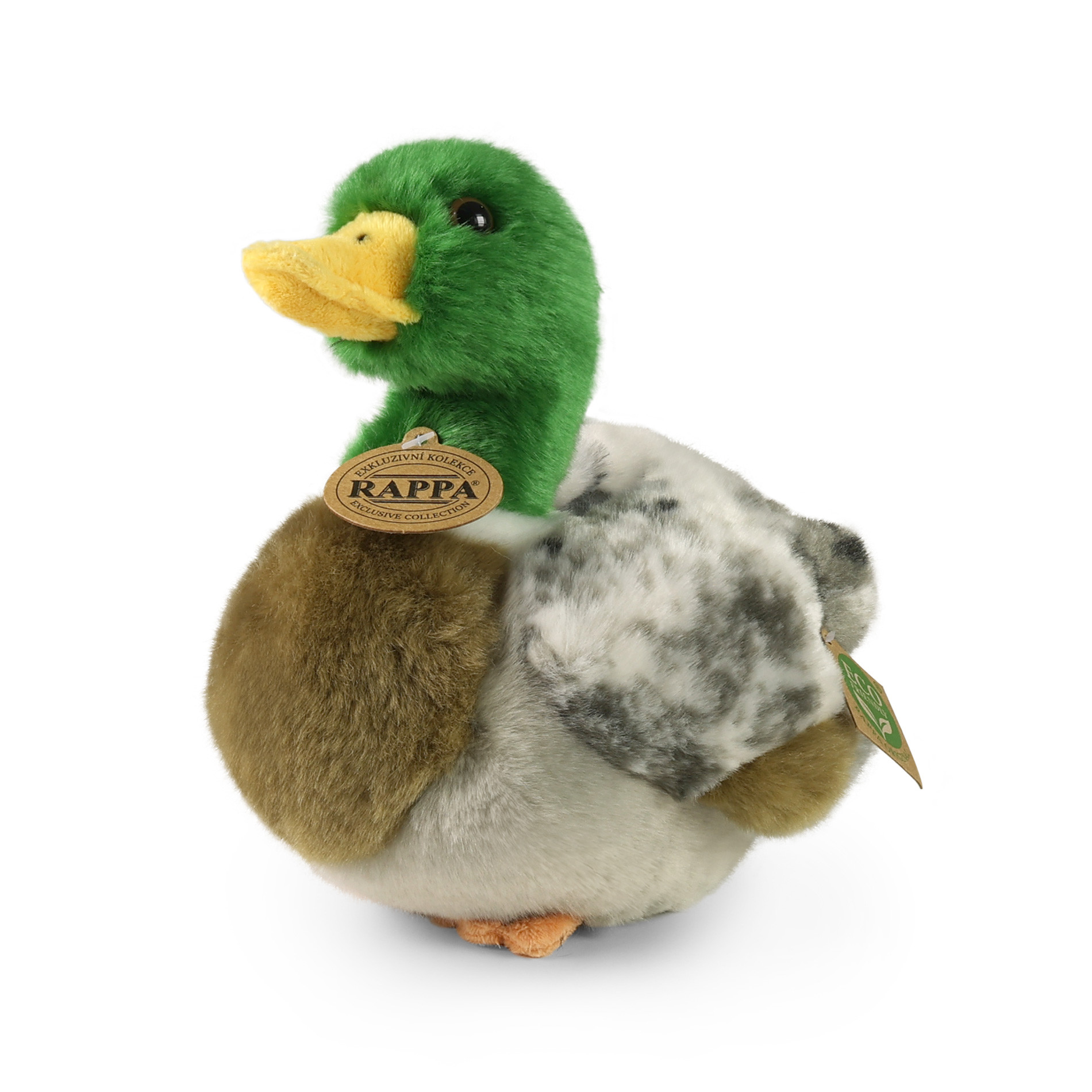 Plush duck 20 cm ECO-FRIENDLY