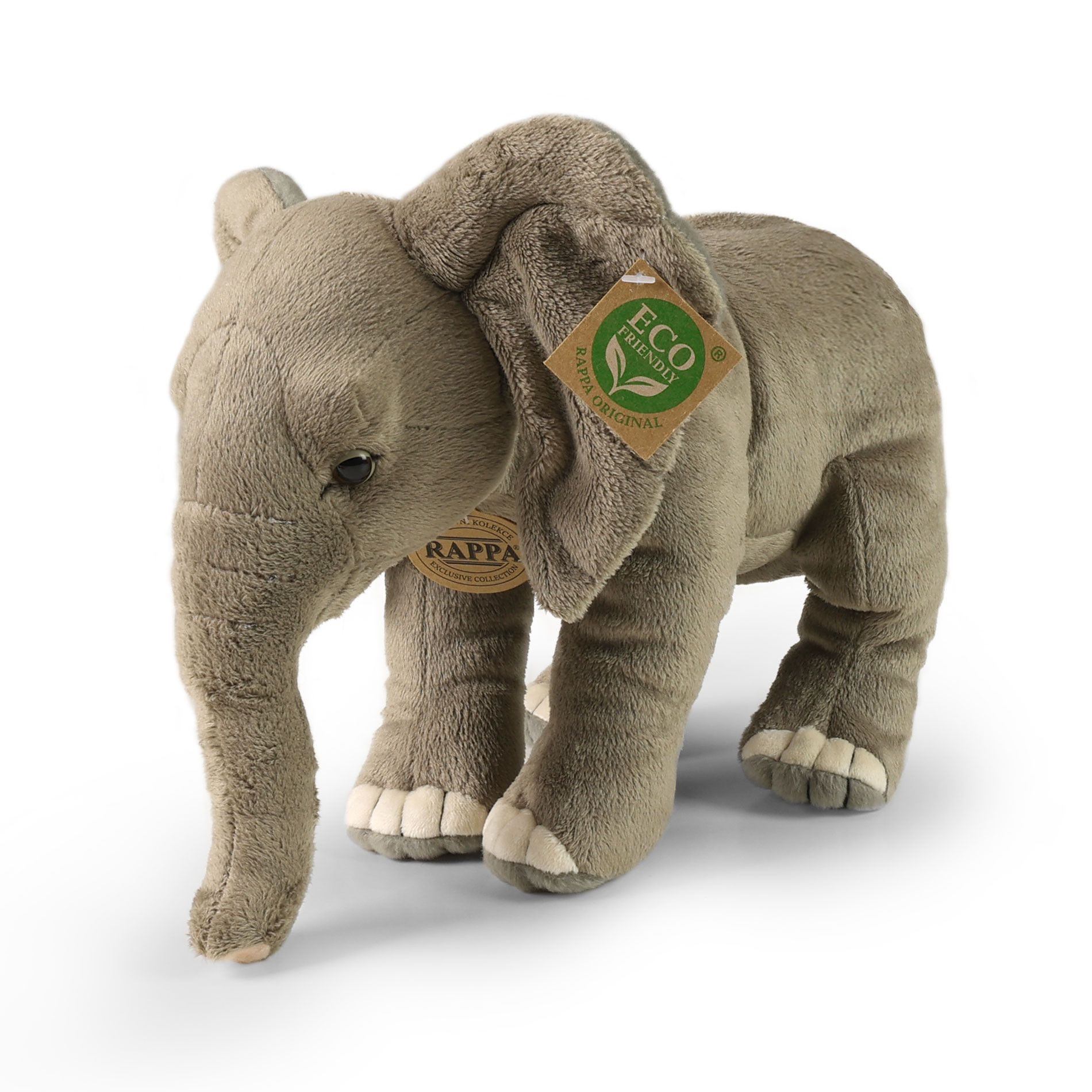 Plush african bush elephant 28 cm ECO-FRIENDLY