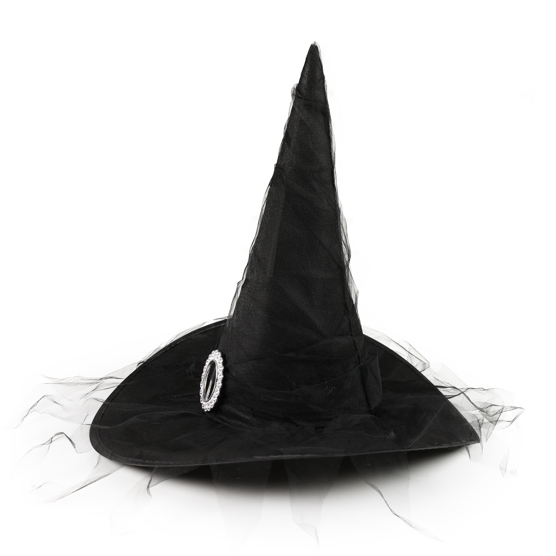 Children witch black hat with buckle