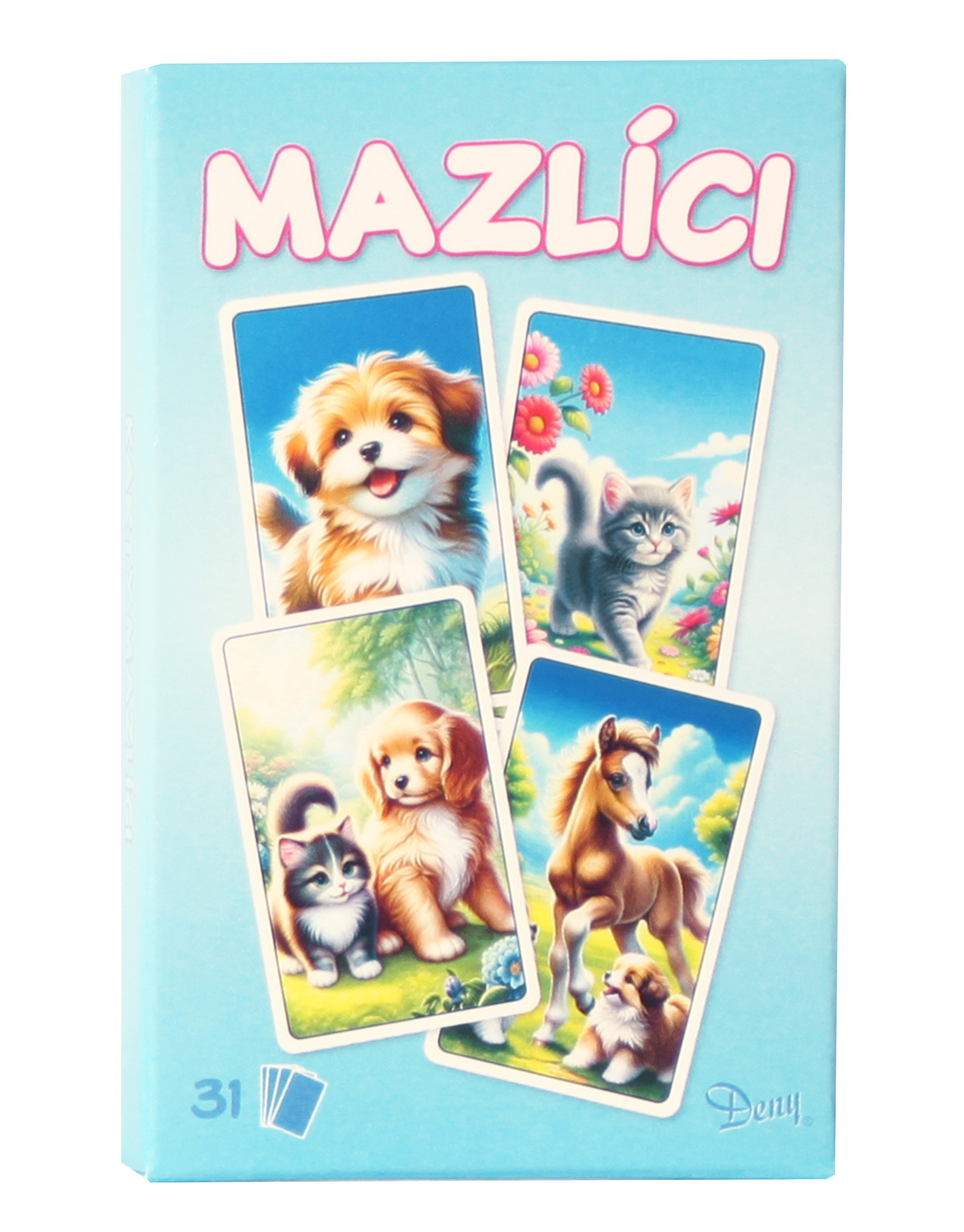 Black Peter cards animal pets blue