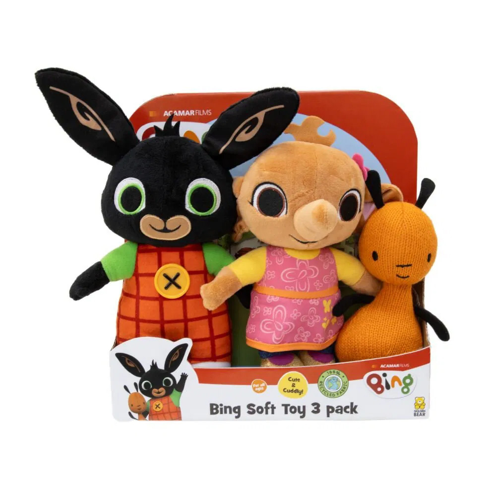 BING AND FRIENDS SET OF 3 PLUSH FIGURES