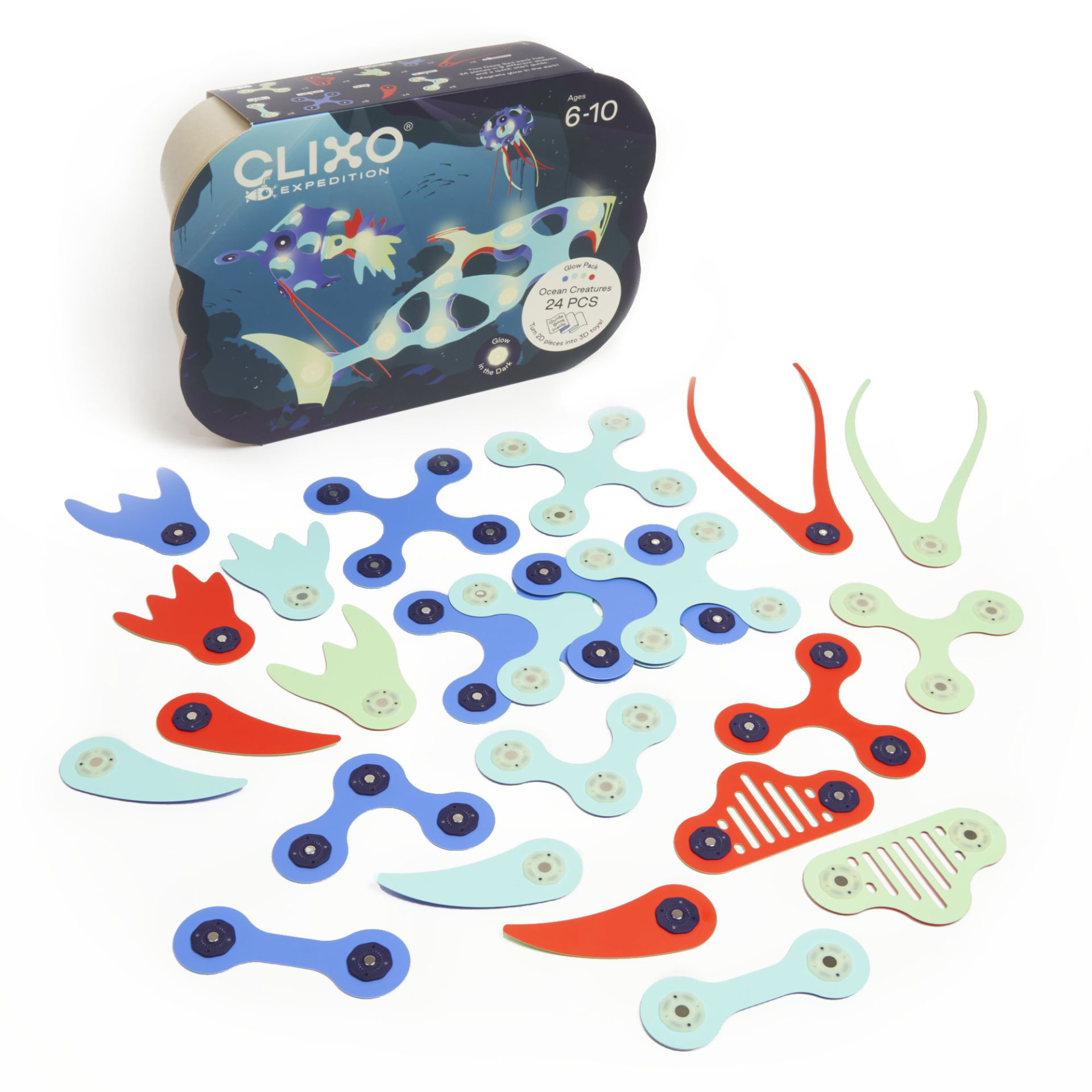 CLIXO Ocean Creatures-building kit 24