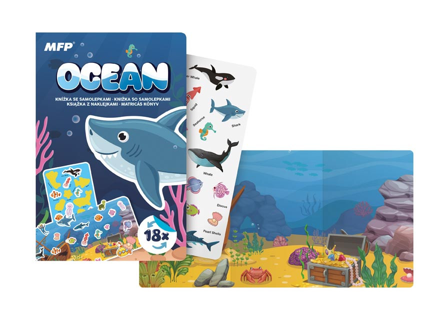 Sticker book Ocean 18 stickers