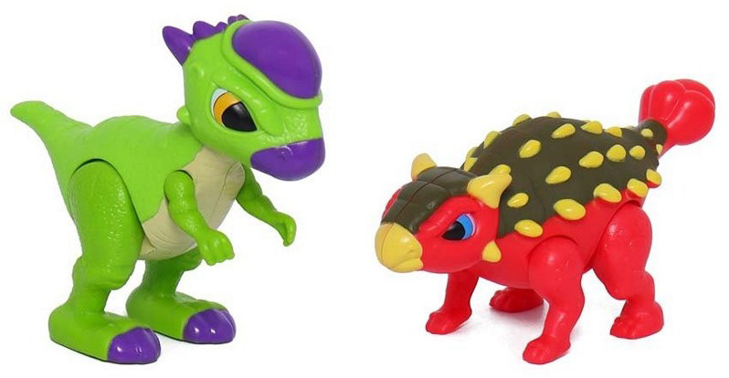 Dinosaurs figurines set of 2 pcs