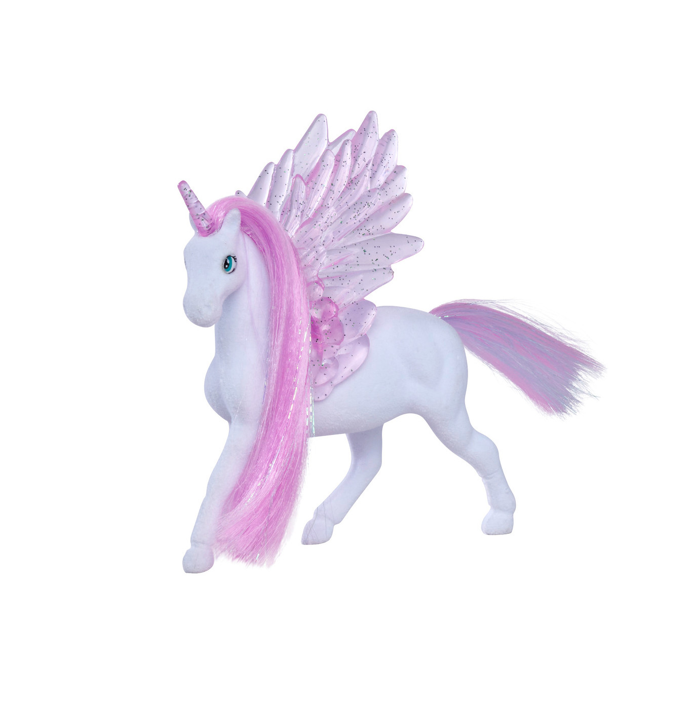 Unicorn with glitter wings, 2-ass.