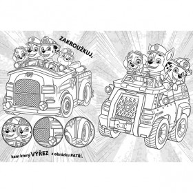 Color it! Here we go Paw Patrol