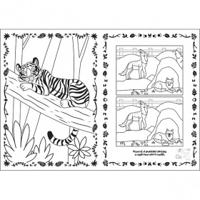 A4 coloring book with ZOO stickers